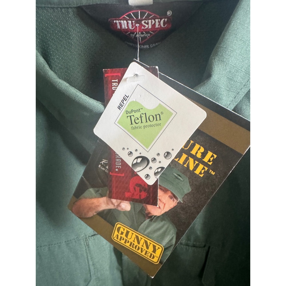 TRU-SPEC 24-7 Series Mens XL Field Shirt Olive Drab Green Ripstop Teflon NWT - Picture 3 of 10